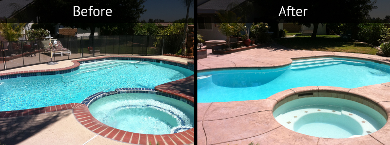 Malibu pool remodeling